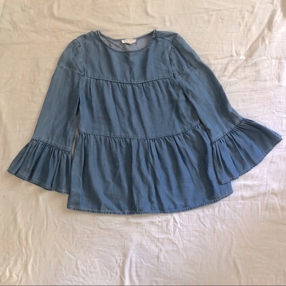 BeachLunchLounge Jean Bell Sleeve Blouse